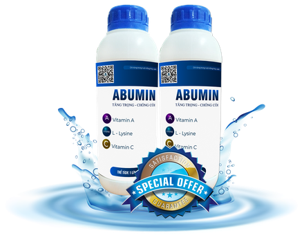 ABUMIN - Tăng trọng cho tôm, chống còi cho tôm.