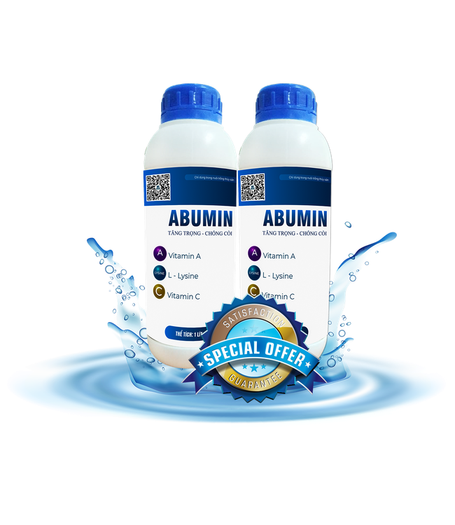 ABUMIN - Tăng trọng cho tôm, chống còi cho tôm.