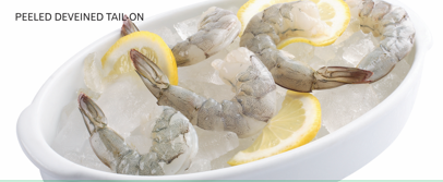 TÔM THẺ TƯƠI ĐÔNG LẠNH CÒN ĐUÔI (RAW PTO)