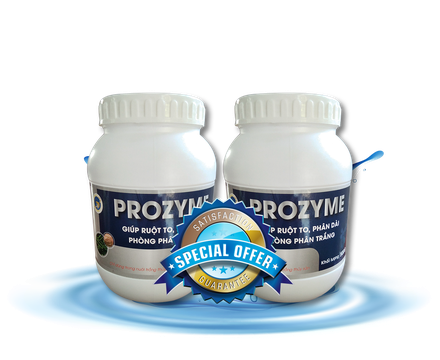 PROZYME - Giúp ruột to, phân dài, phòng phân trắng.