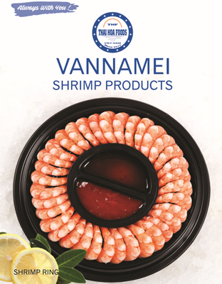 TÔM THẺ HẤP DẠNG RING KÈM SỐT (RING SHRIMP)