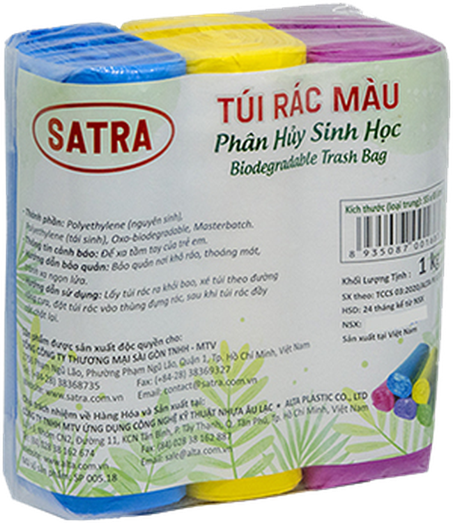 TÚI RÁC MÀU SATRA - TIỂU 45*55CM - TRUNG - 55*65CM - ĐẠI 64*78CM