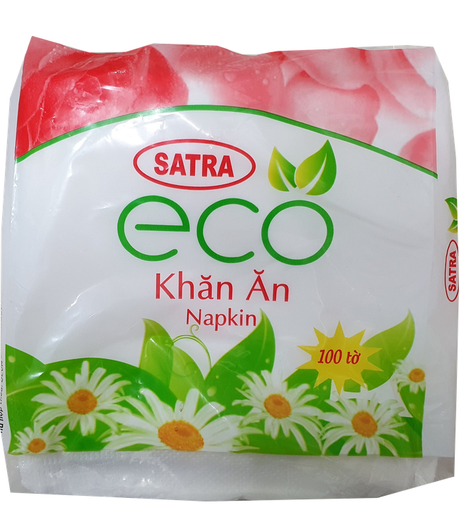 KHĂN ĂN SATRA ECO (NAPKIN 100TỜ)*48