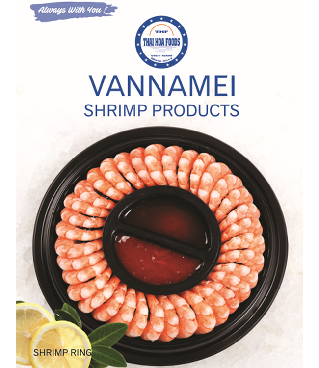 TÔM THẺ HẤP DẠNG RING KÈM SỐT (RING SHRIMP)